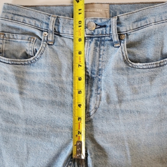 Everlane Cheeky Jean Straight Leg 90s Style High Rise Crop Jeans Light size 27 - Picture 3 of 6